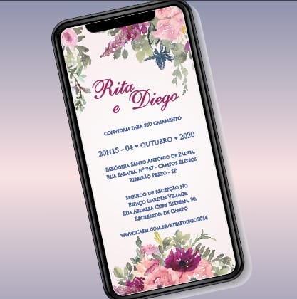 Home 25 Convites de casamento virtuais