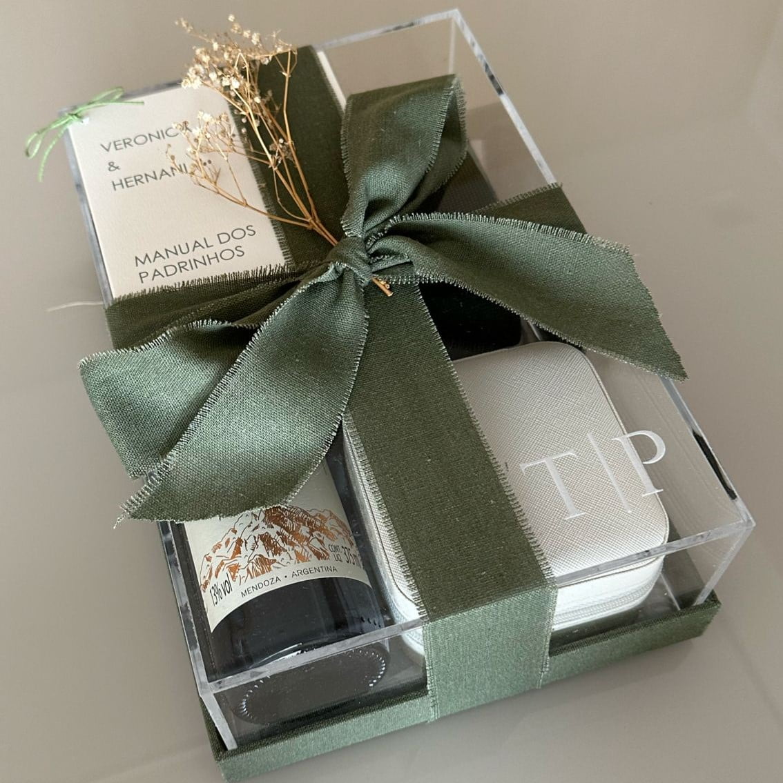 Home 7 caixas para padrinhos com t