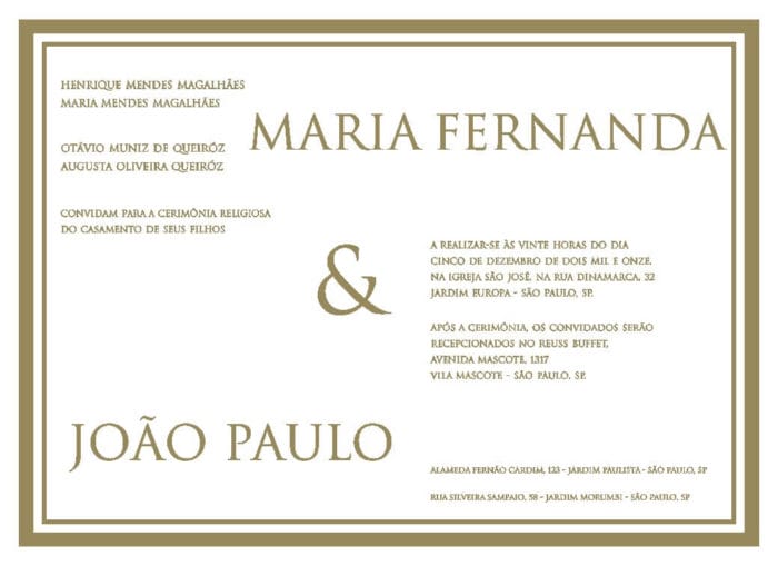 Featured image of post Escrita Convite De Casamento Tradicional R 2 40 r 3 30 at 12x sem juros